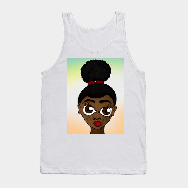 Black girl art Tank Top by Spinkly Creations 